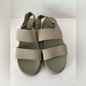 Timberland Women's Olive-Tan Two-Strap Outdoor Sandals